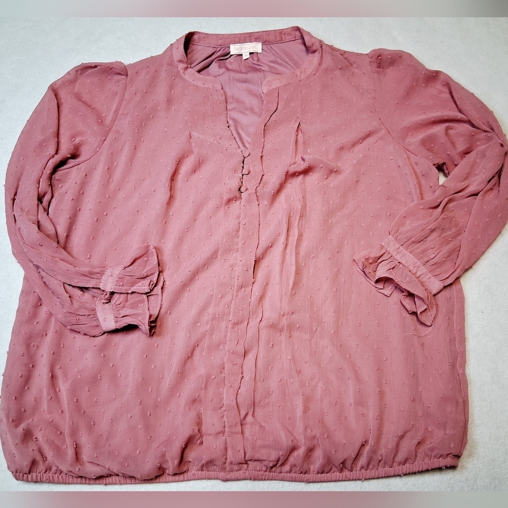 4/20$ ➡️ Blousology Women's Blouse in Soft Pink